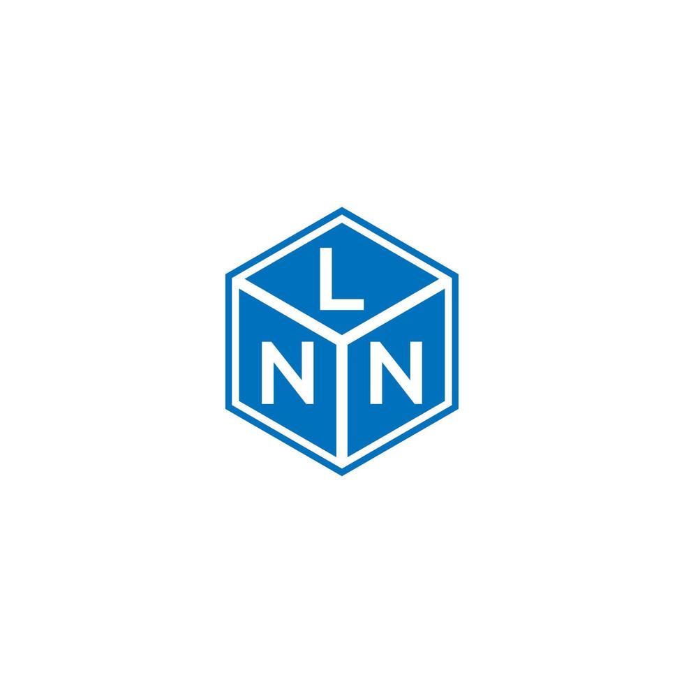 lnn brief logo ontwerp op zwarte achtergrond. lnn creatieve initialen brief logo concept. lnn brief ontwerp. vector