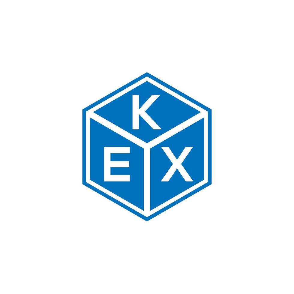 mobilekex brief logo ontwerp op zwarte achtergrond. kex creatieve initialen brief logo concept. kex brief ontwerp. vector