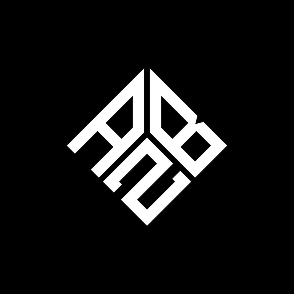abz brief logo ontwerp op zwarte achtergrond. abz creatieve initialen brief logo concept. abz brief ontwerp. vector