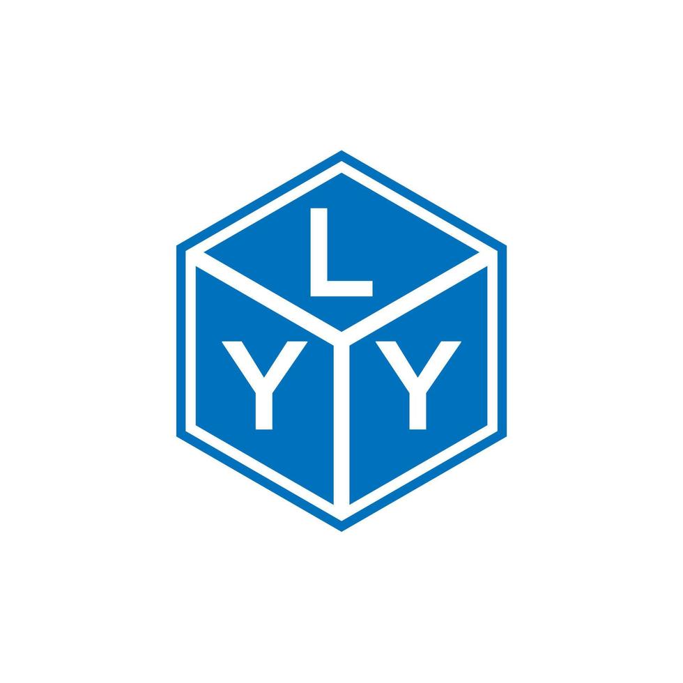 lyy brief logo ontwerp op zwarte achtergrond. lyy creatieve initialen brief logo concept. lyy brief ontwerp. vector