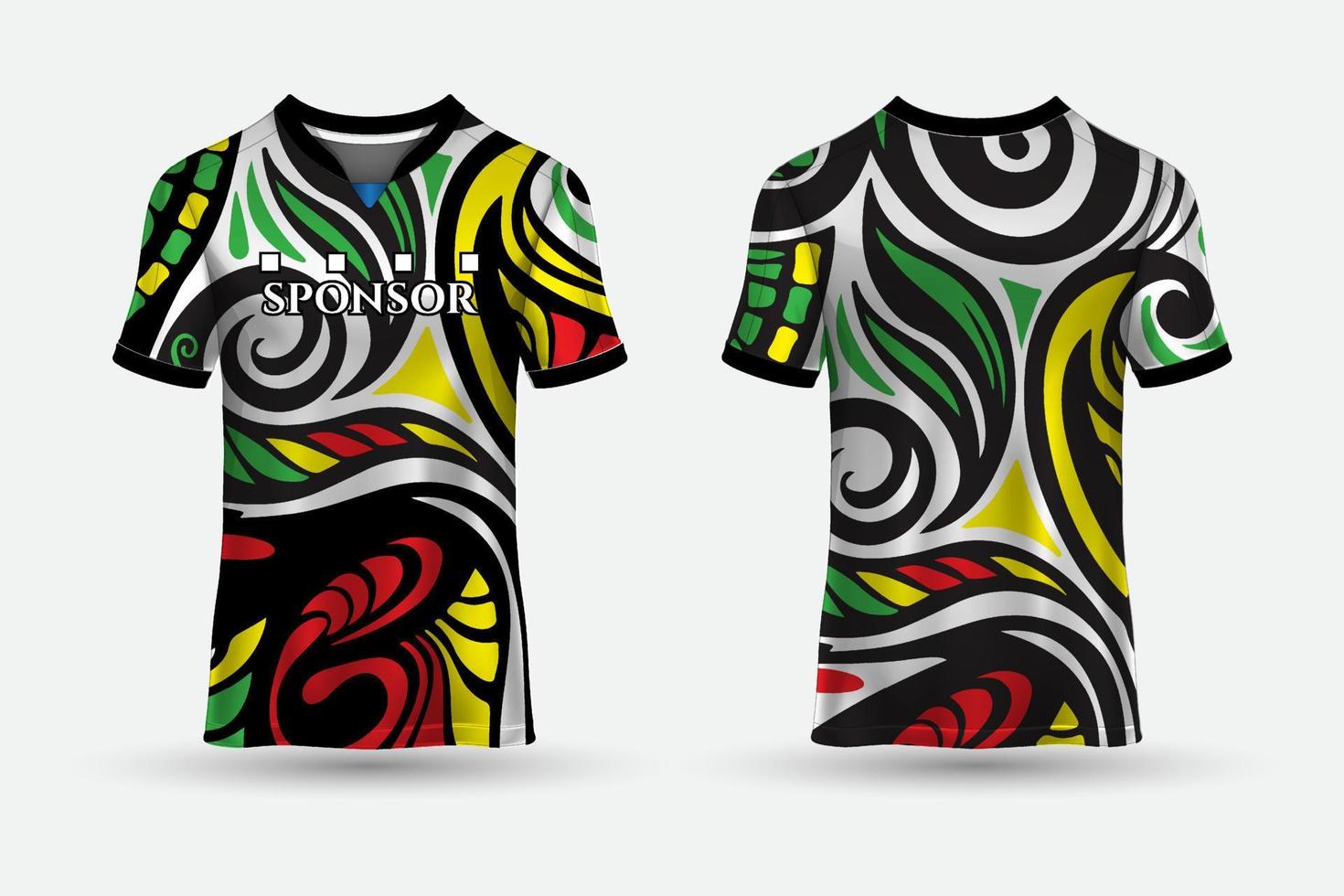 nieuw ontwerp van tshirt sport abstracte jersey geschikt voor racen, voetbal, gaming, motorcross, gaming, fietsen. vector