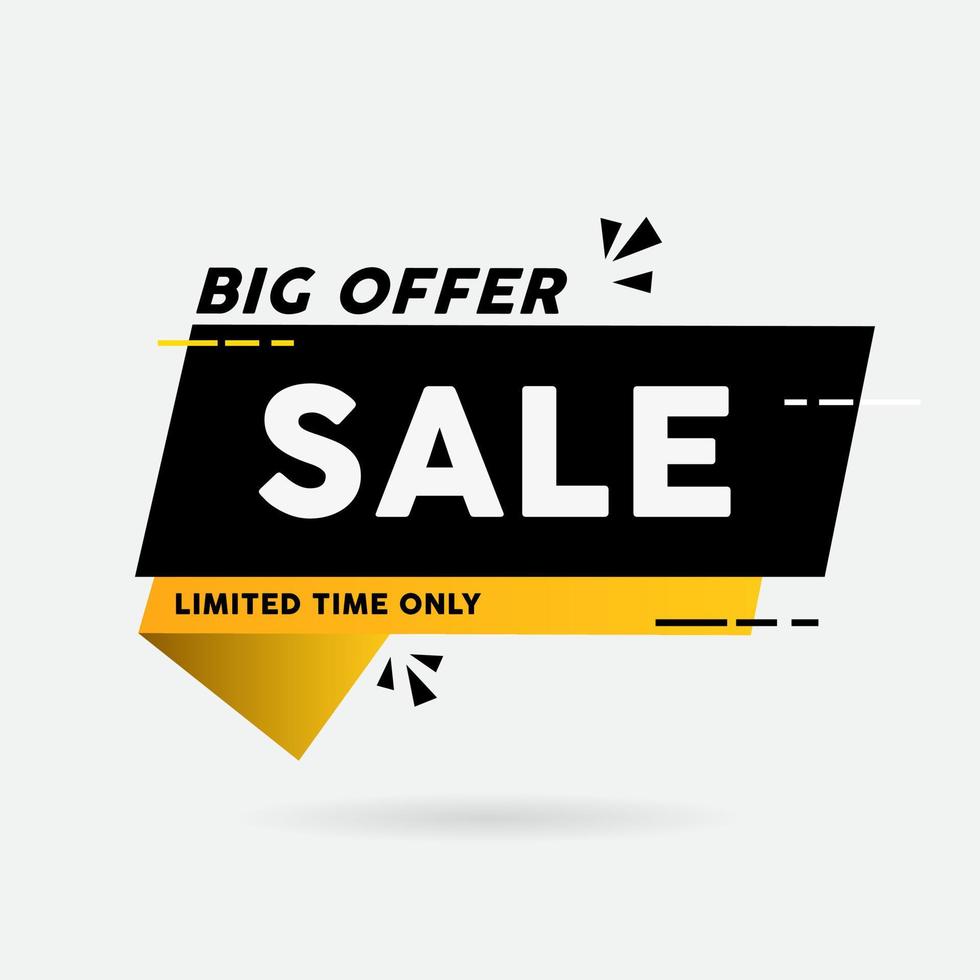 grote verkoop speciale aanbieding banner. grote verkoop voor online winkelen vectorillustratie. vector