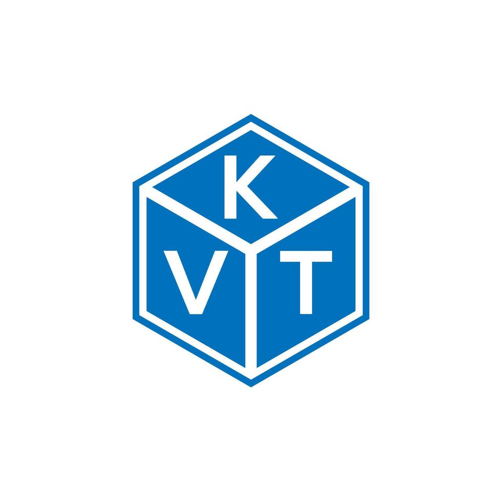 kvt brief logo ontwerp op zwarte achtergrond. kvt creatieve initialen brief logo concept. kvt brief ontwerp. vector