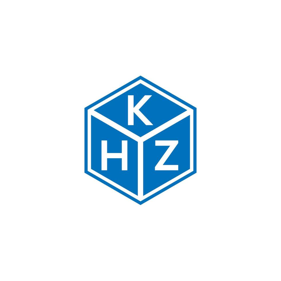 khz brief logo ontwerp op zwarte achtergrond. khz creatieve initialen brief logo concept. khz brief ontwerp. vector