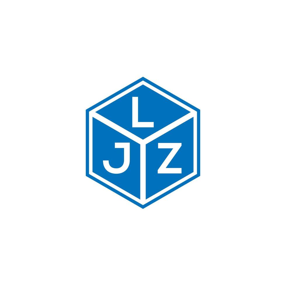 ljz brief logo ontwerp op zwarte achtergrond. ljz creatieve initialen brief logo concept. ljz brief ontwerp. vector