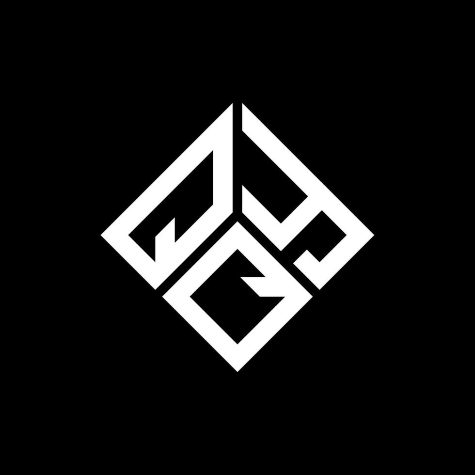 QYQ brief logo ontwerp op zwarte achtergrond. qyq creatieve initialen brief logo concept. qyq brief ontwerp. vector