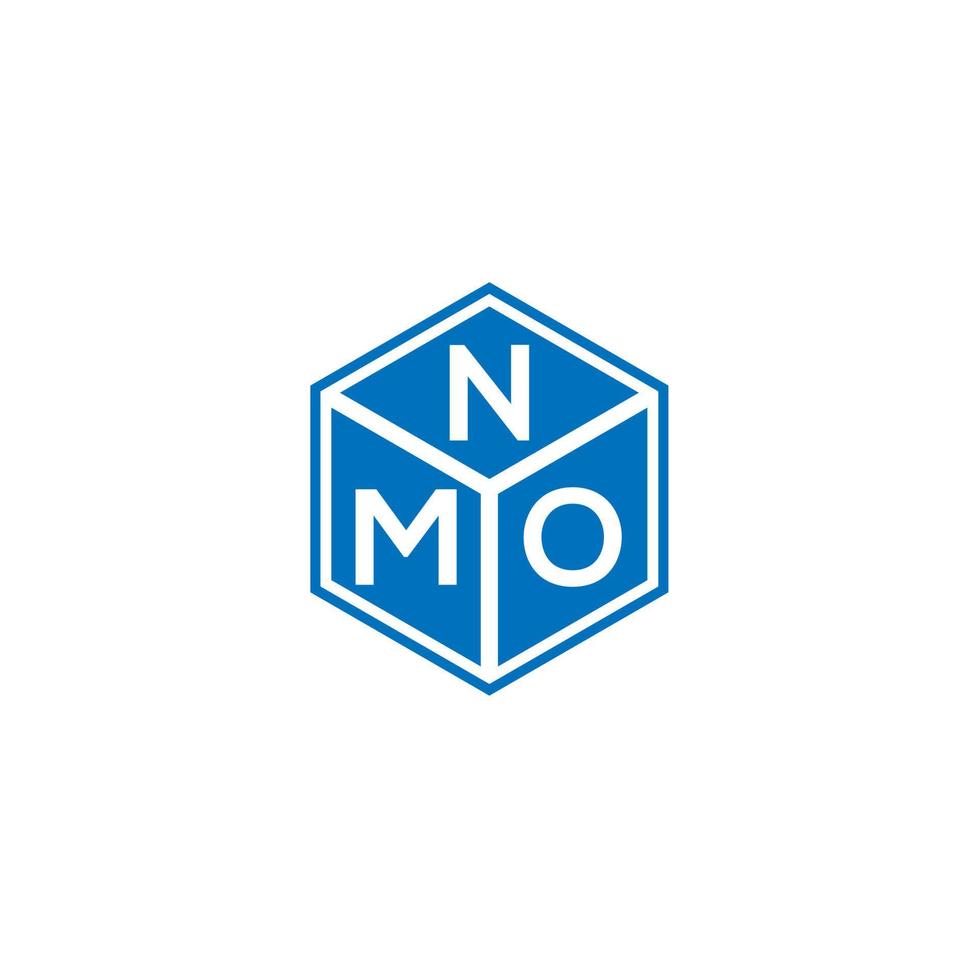 NMO brief logo ontwerp op zwarte achtergrond. NMO creatieve initialen brief logo concept. nmo brief ontwerp. vector