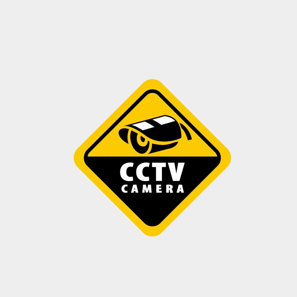 cctv waarschuwing afbeelding ontwerp. waarschuwing cctv-sticker vector