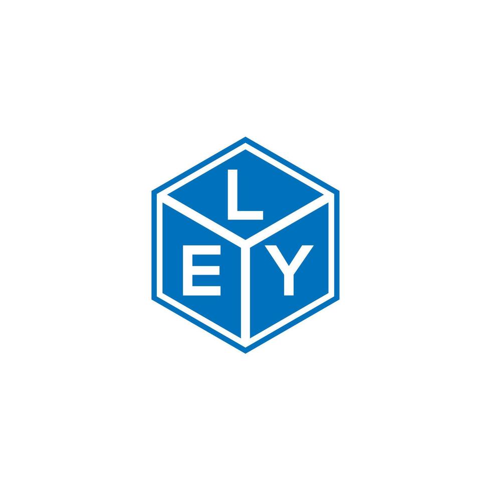 ley letter logo ontwerp op zwarte achtergrond. ley creatieve initialen brief logo concept. ley brief ontwerp. vector