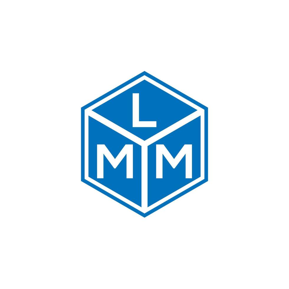 LMM brief logo ontwerp op zwarte achtergrond. lmm creatieve initialen brief logo concept. lmm brief ontwerp. vector