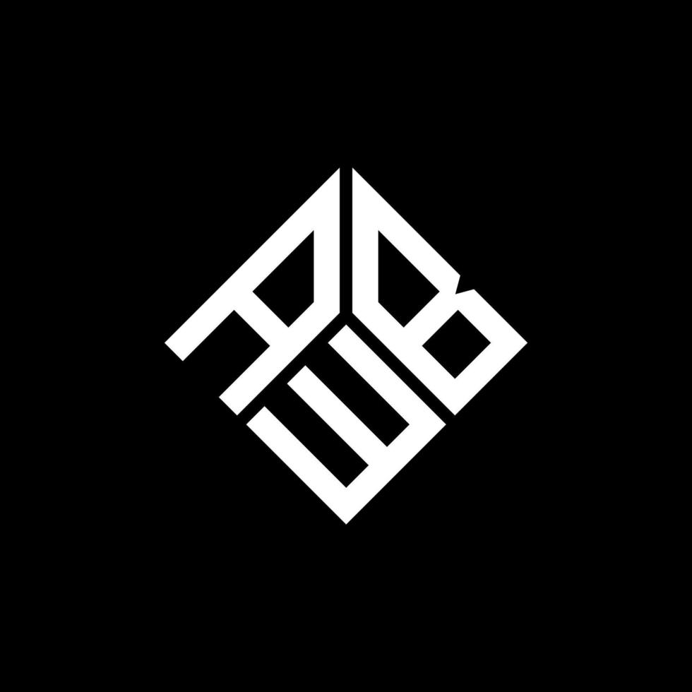 abv brief logo ontwerp op zwarte achtergrond. abv creatieve initialen brief logo concept. abv brief ontwerp. vector