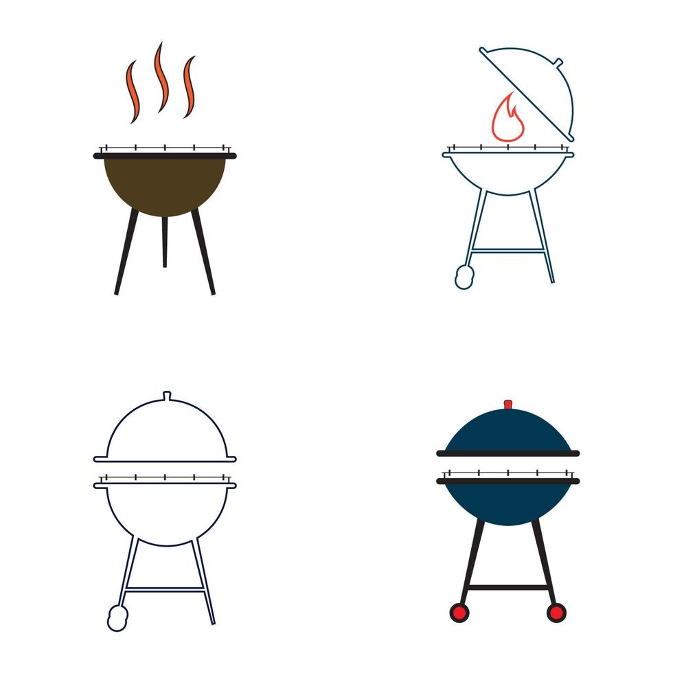 barbecue pictogram vectorillustratie vector