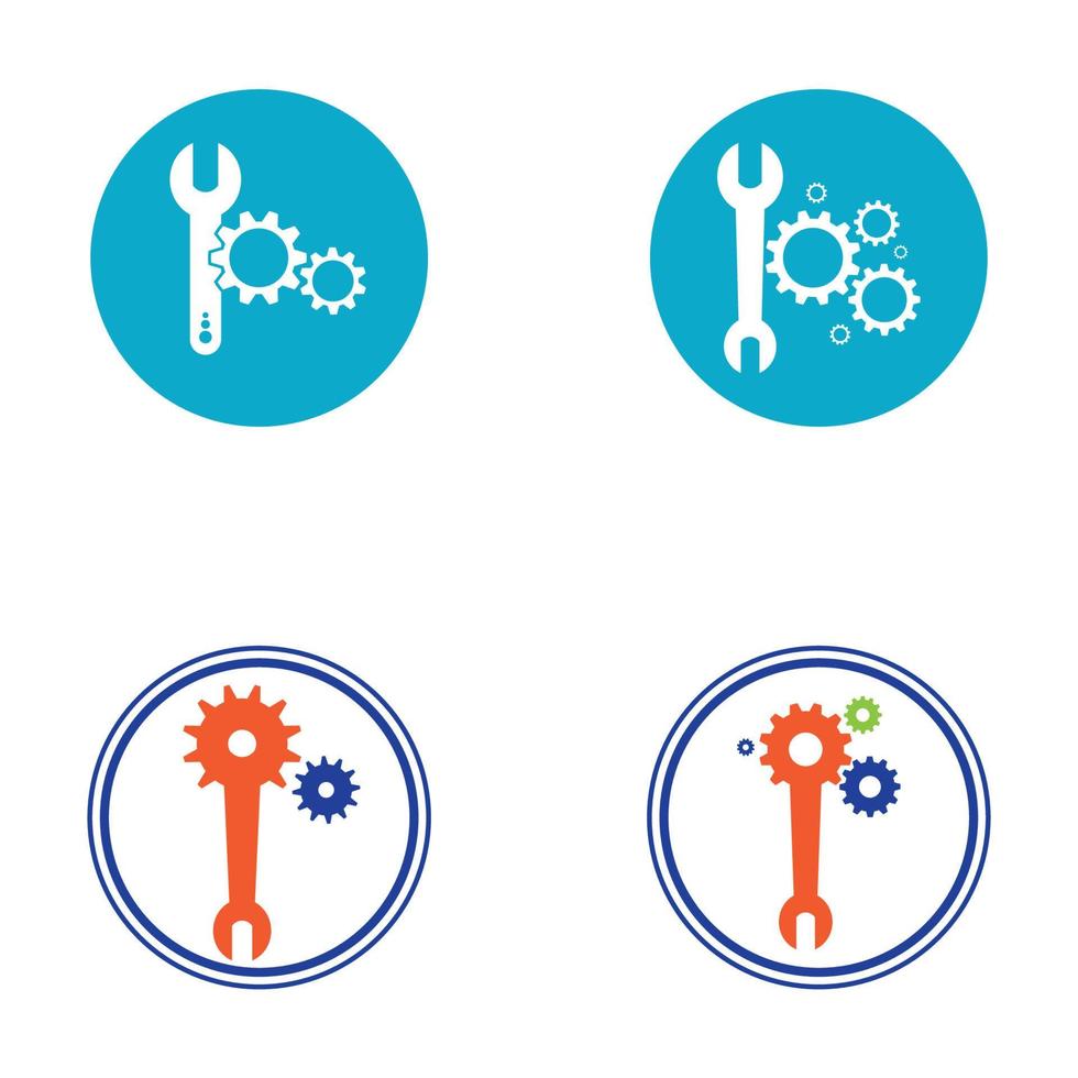 tandwielsleutel vector pictogram achtergrond sjabloon