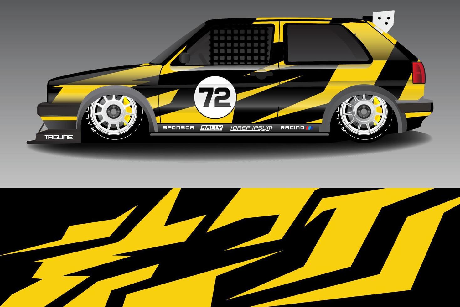 race auto livery ontwerp vector