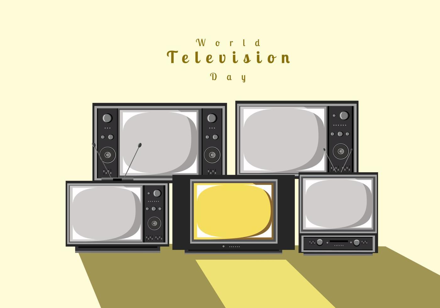 wereld televisie dag illustratie vector