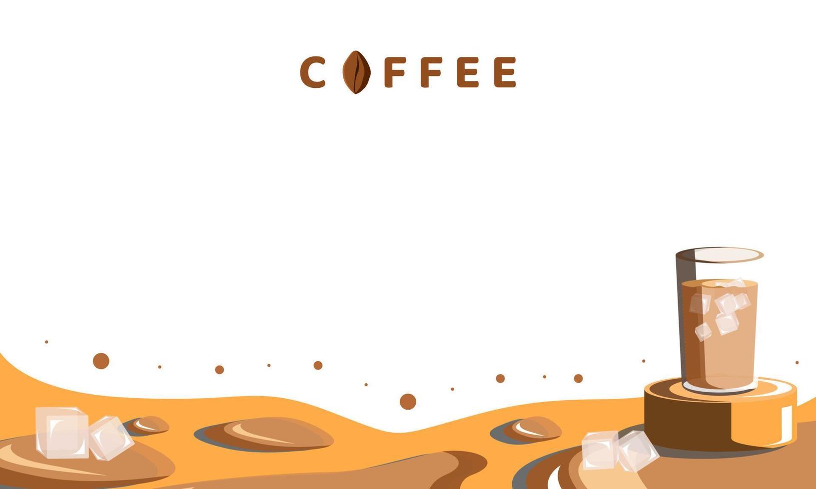 achtergrond drink koffie ontwerp vectorillustratie vector