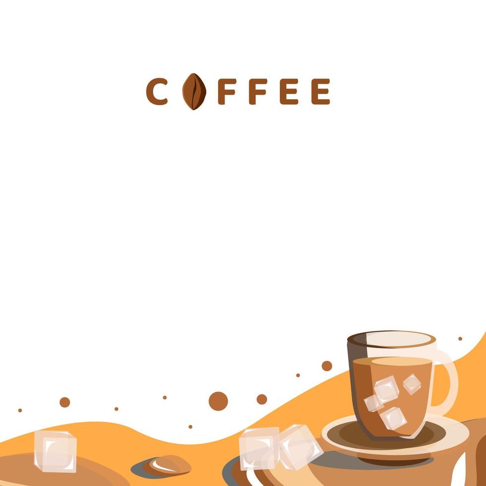 achtergrond drink koffie ontwerp vectorillustratie vector