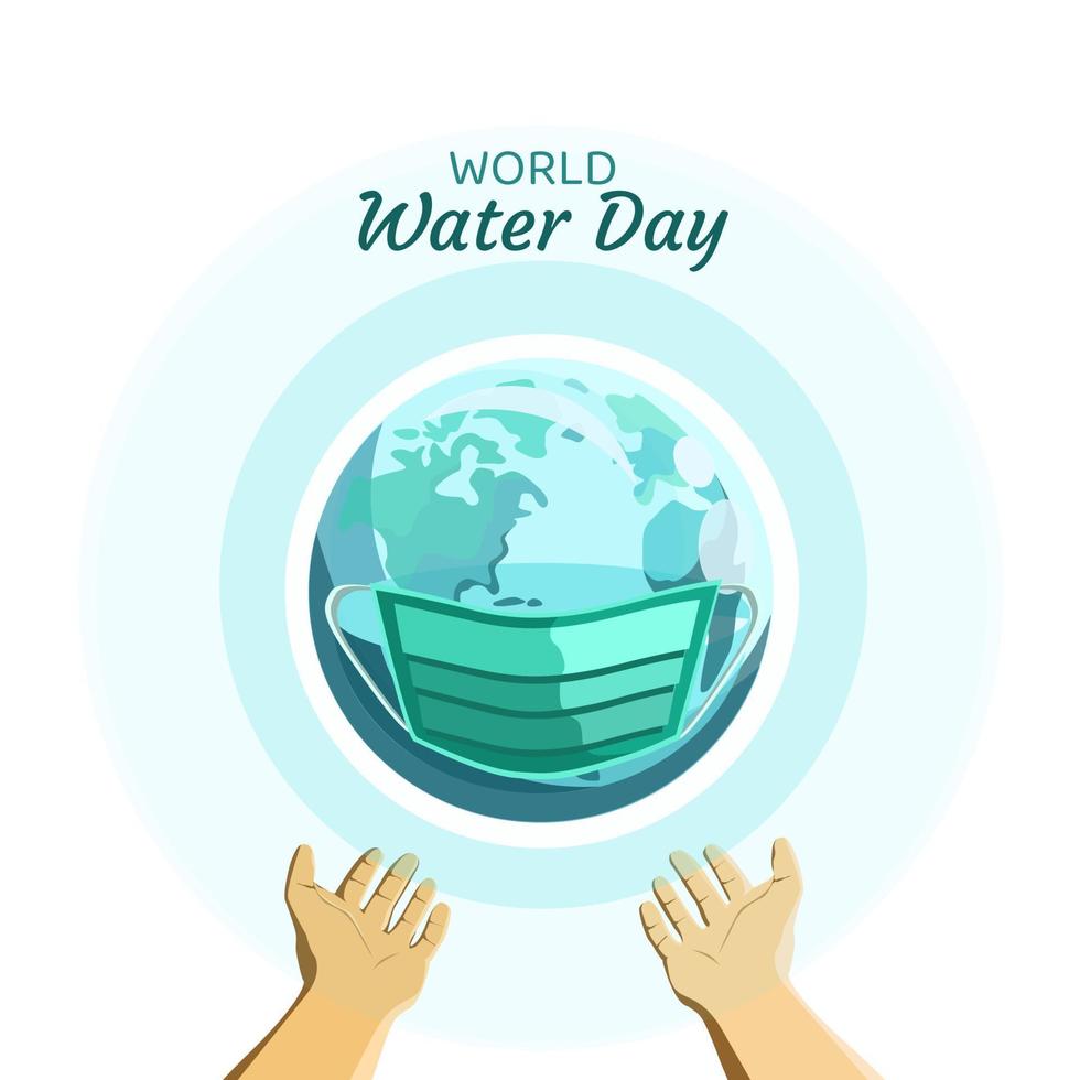 wereld water dag vectorillustratie vector