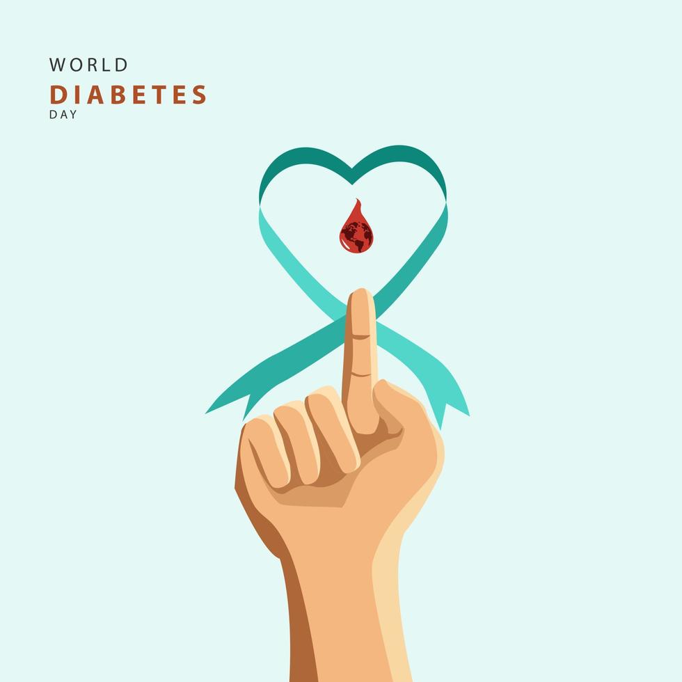 Werelddag voor diabetes vector