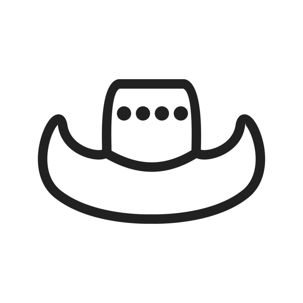 cowboyhoed icoon vector