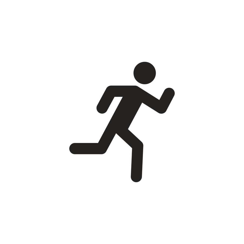 pictogram illustratie run vector ontwerp.