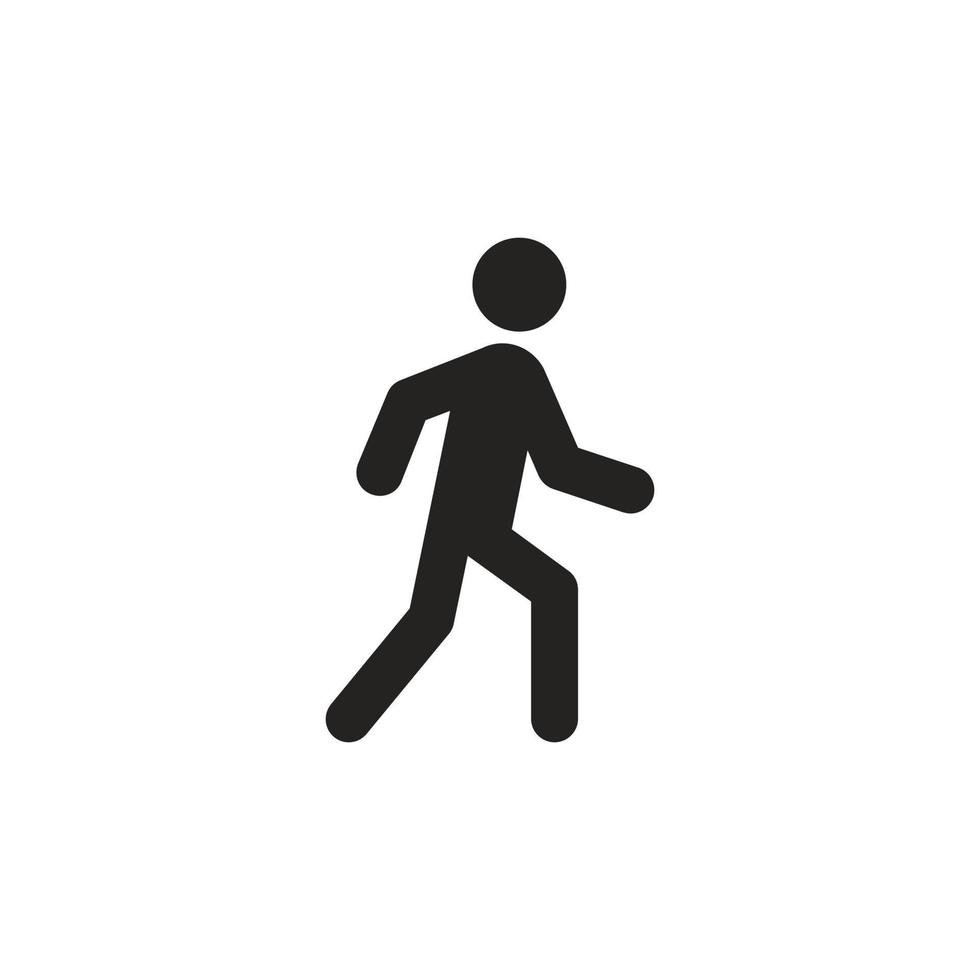 wandelen pictogram illustratie, vector design.