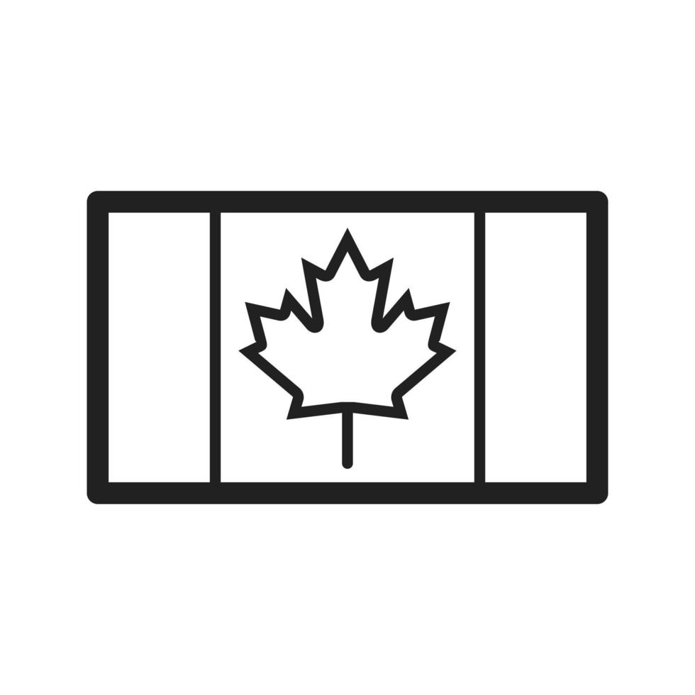 canada lijn icoon vector