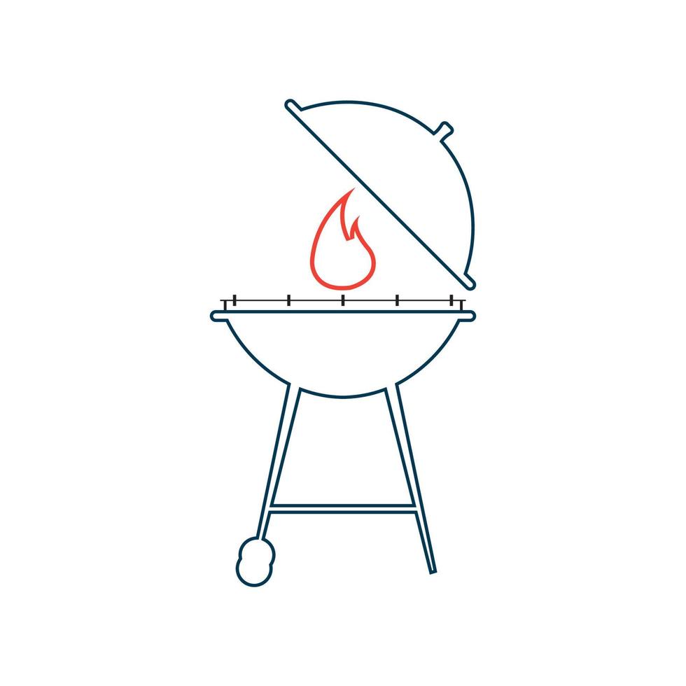 barbecue pictogram vectorillustratie vector