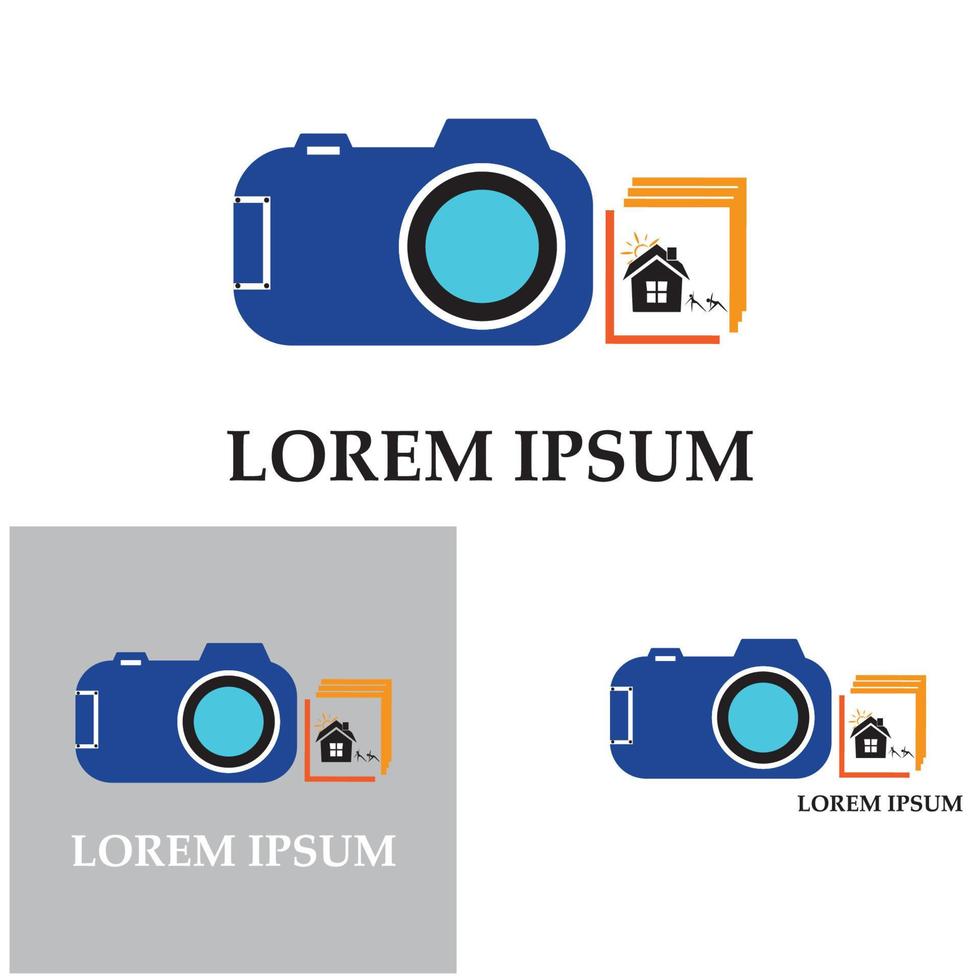 camera met foto pictogram vector achtergrond