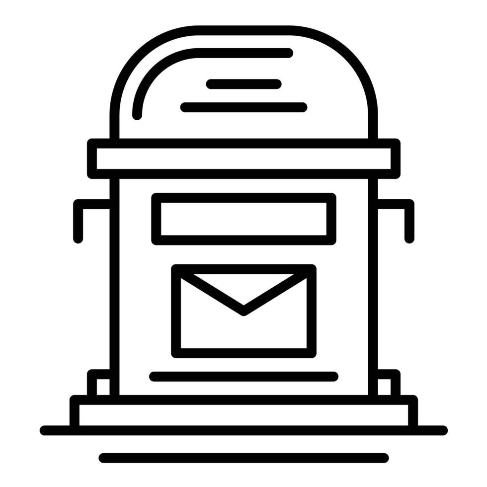 mailbox lijn icoon vector