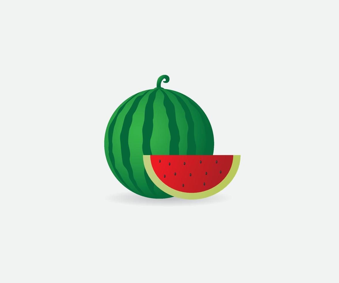 cool watermeloen fruit vector ontwerp