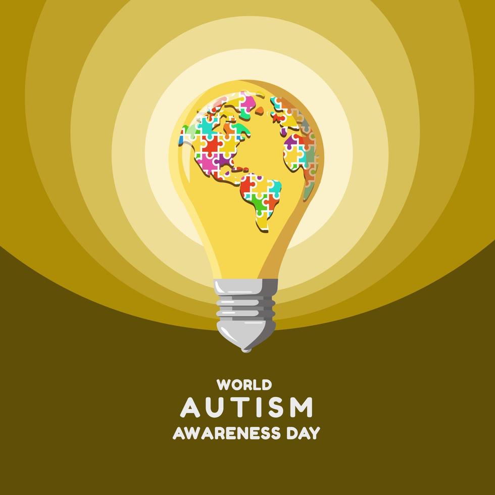 wereld autisme bewustzijn dag illustratie vector
