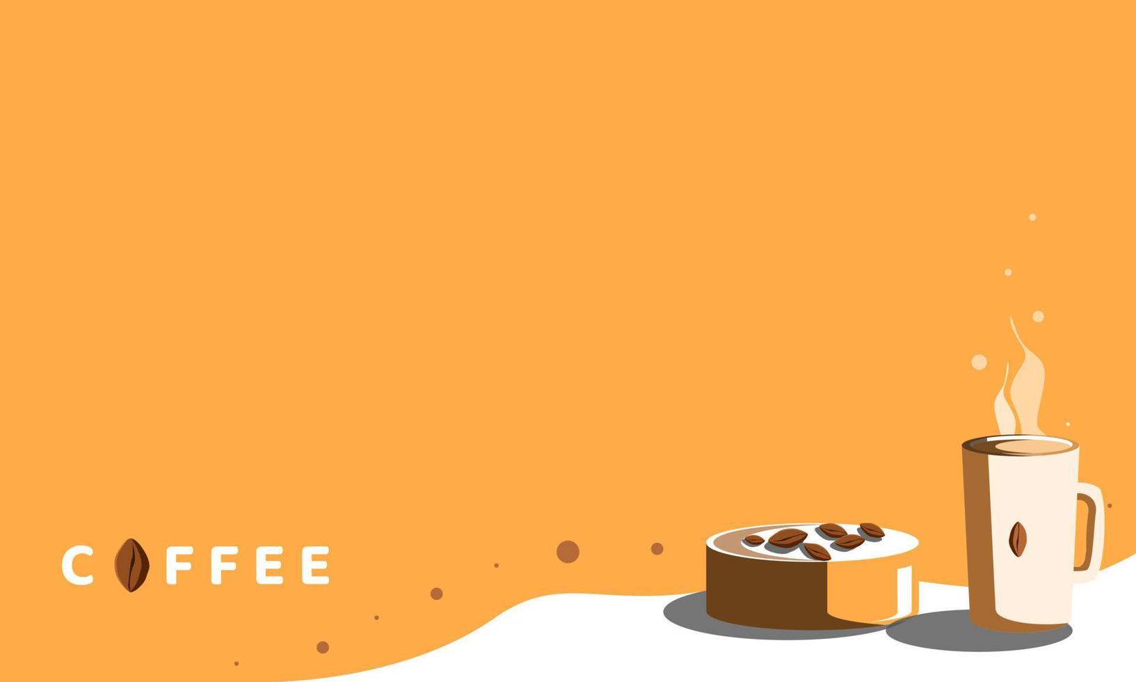 achtergrond drink koffie ontwerp vectorillustratie vector