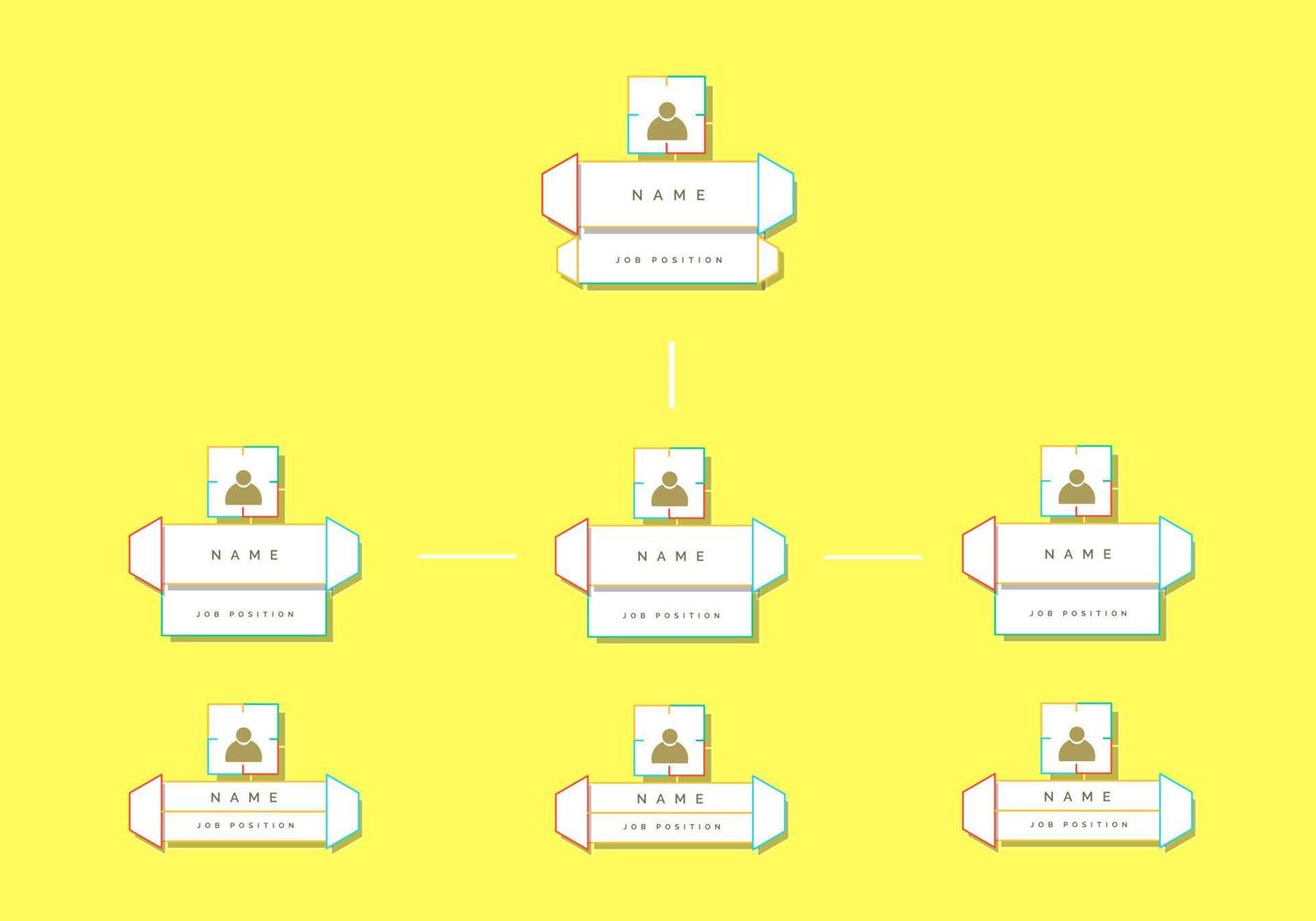 organigram infographic vector ontwerp