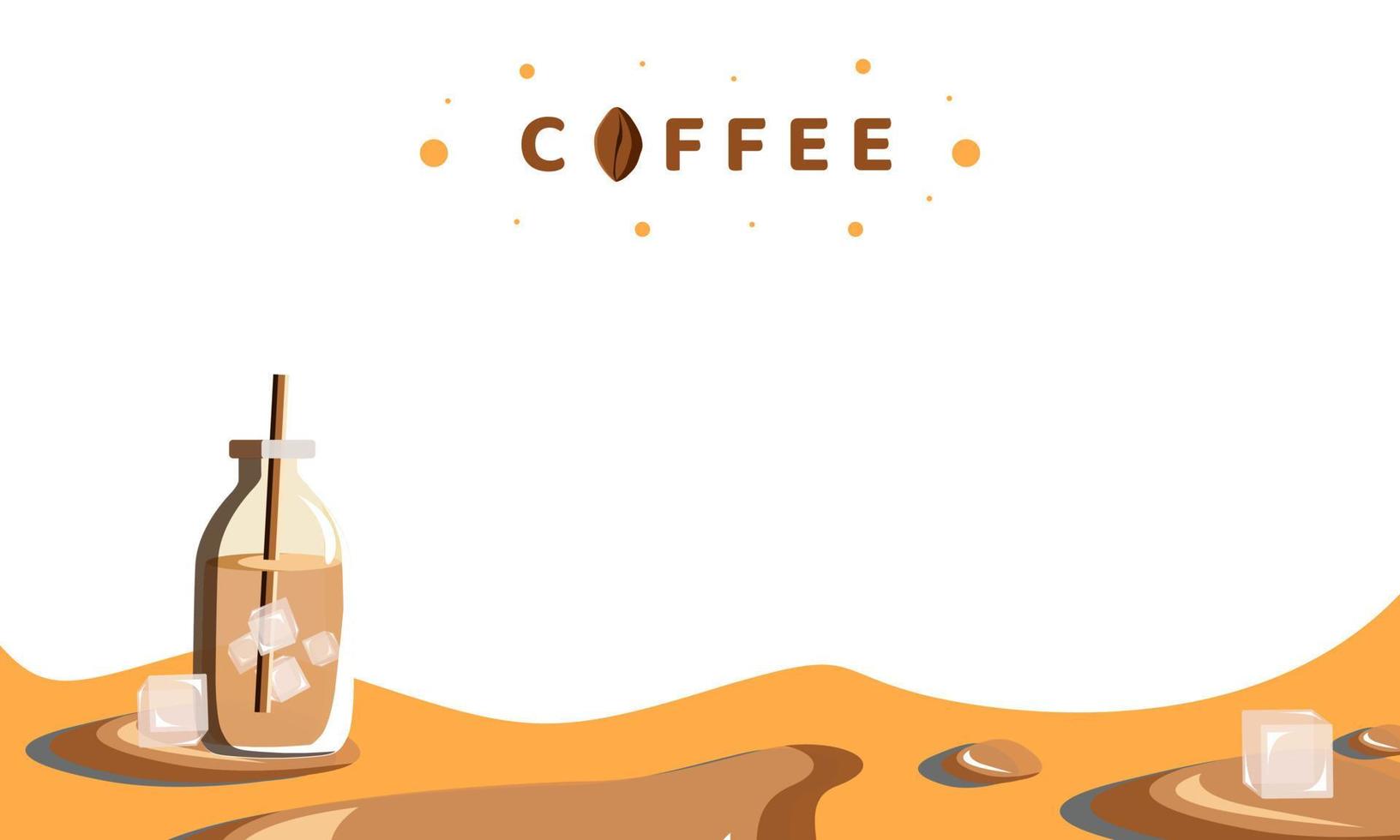 achtergrond drink koffie ontwerp vectorillustratie vector