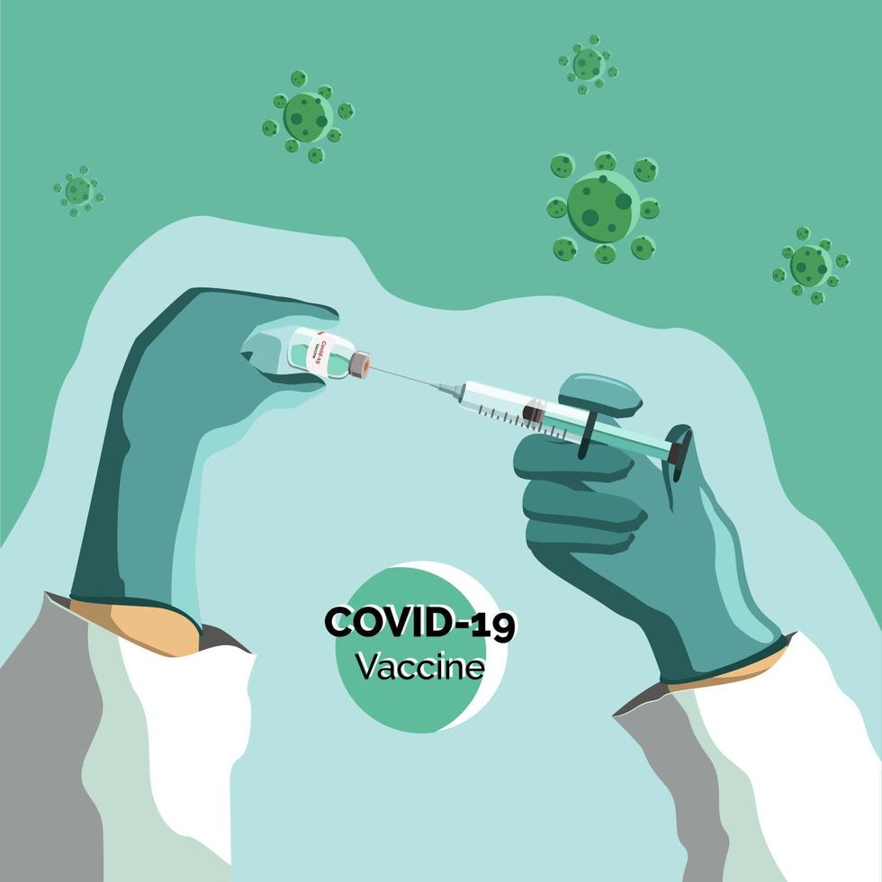 vectorvaccin voor coronabescherming vector