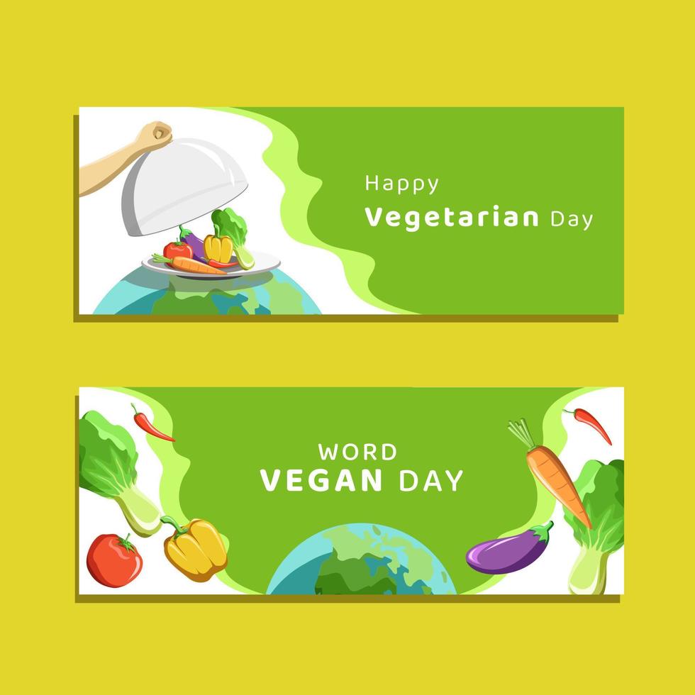 wereld veganistische dag illustratie vector