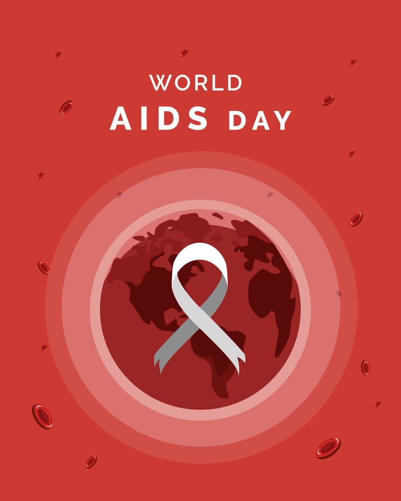 wereld aids dag vectorillustratie vector
