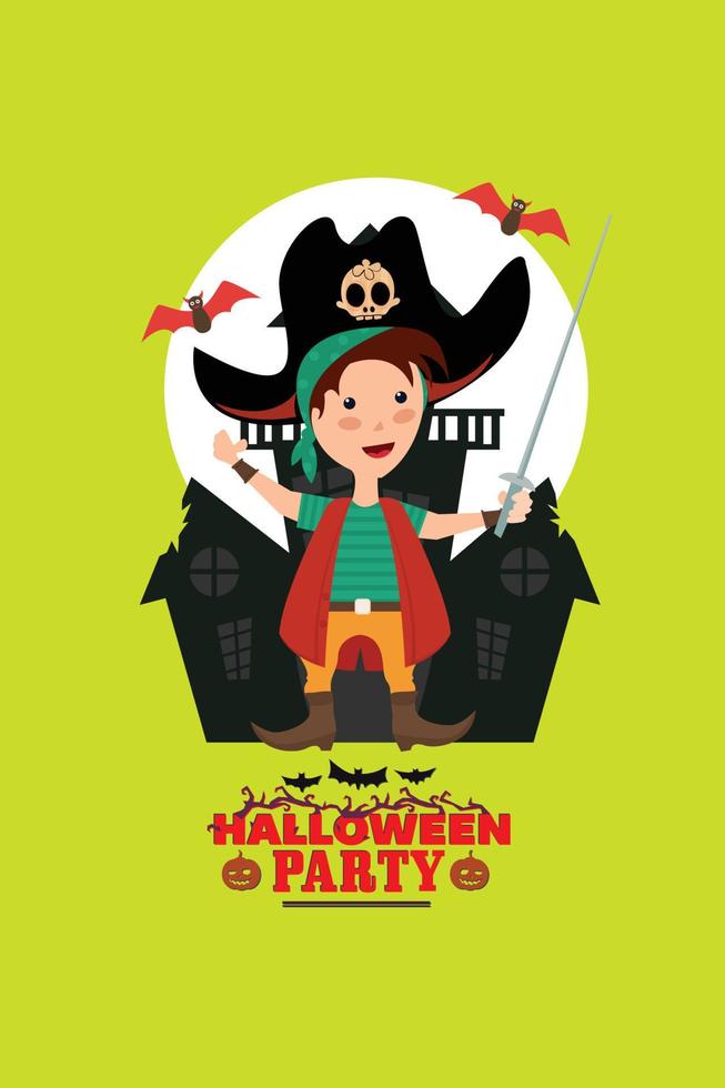 een halloween-poster vector