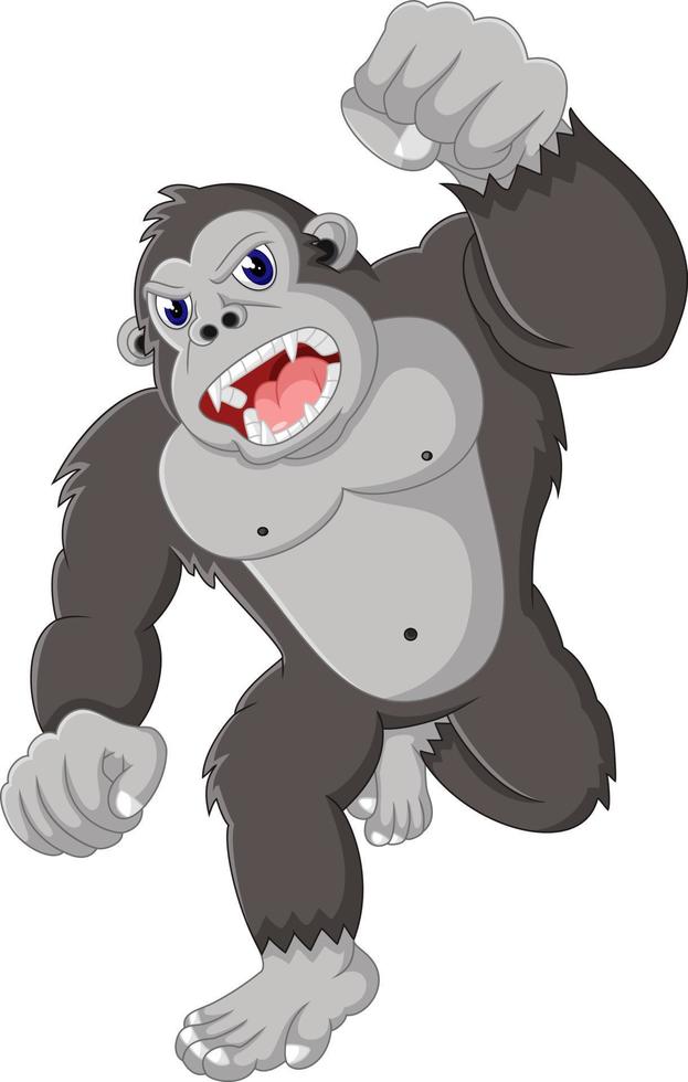 boze gorilla cartoon vector