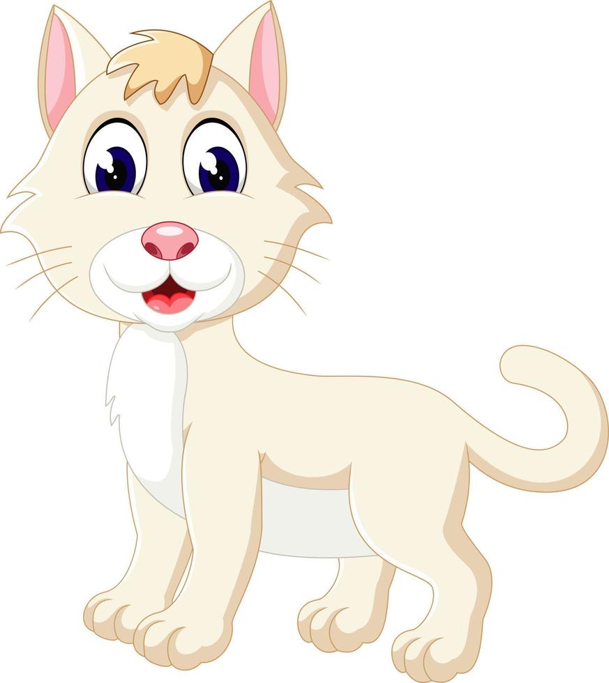 schattige cartoon kat vector