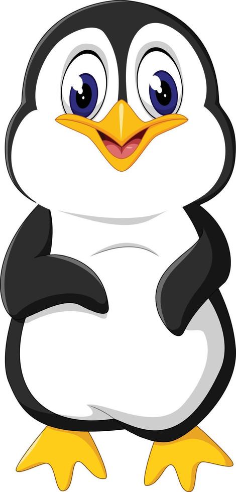 schattige pinguïn cartoon vector