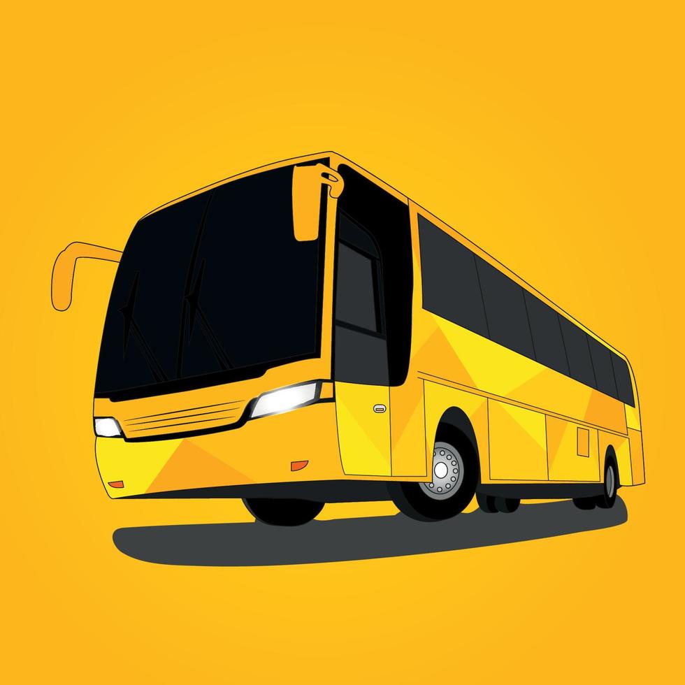 vector kleurrijke busillustratie