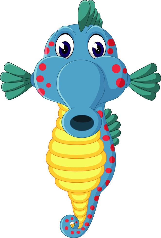 schattig zeepaardje cartoon vector