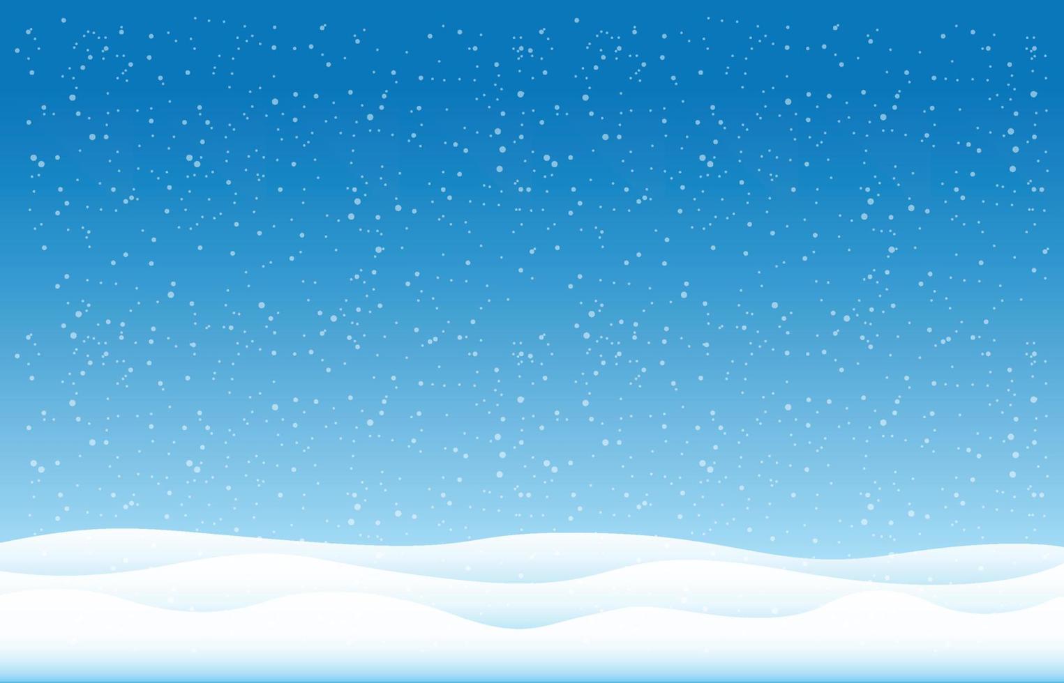 sneeuwvlokken en winterachtergrond, kerstposters, winterlandschap, vectorontwerp vector