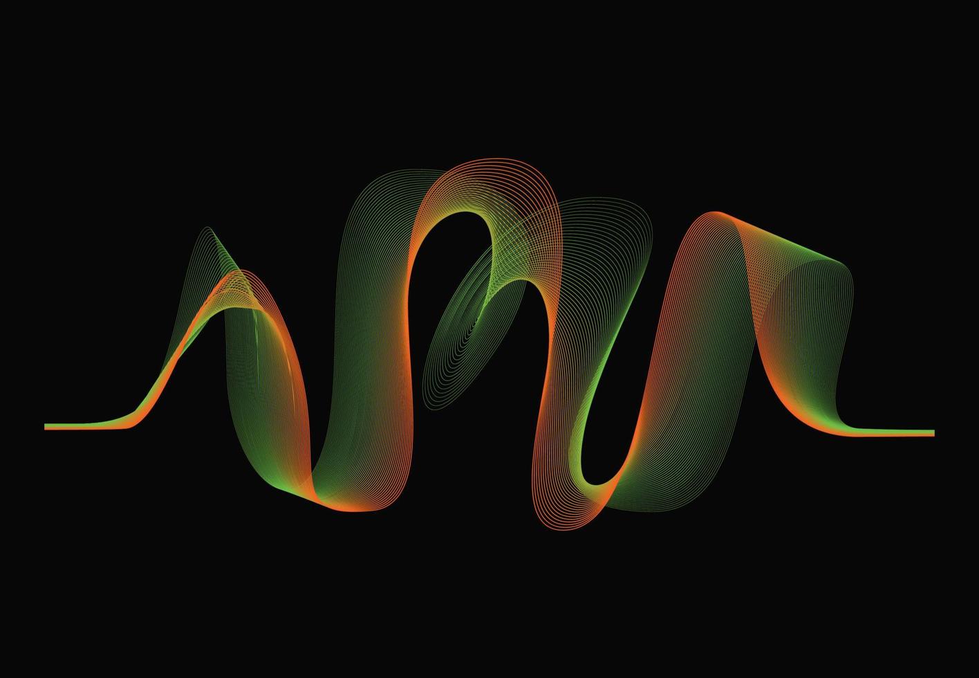 geluidsgolven, abstracte digitale equalizer, vctor-ontwerp vector