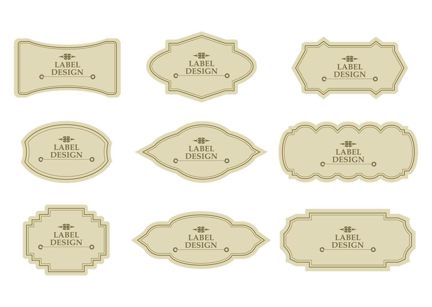 frames en labels-collectie. vector