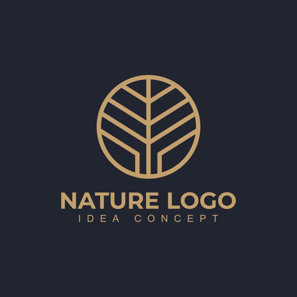 natuur bomen logo ontwerp vectorillustratie. boom vector pictogram