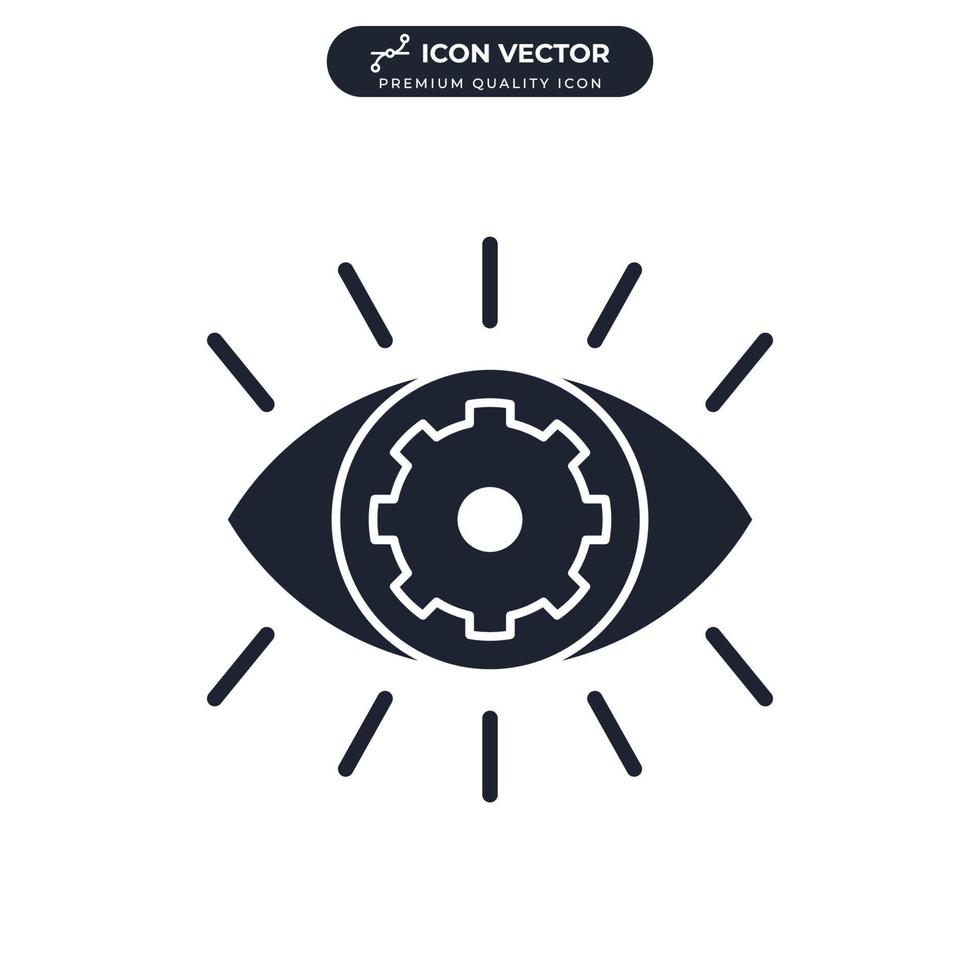 visie pictogram symbool sjabloon voor grafische en webdesign collectie logo vectorillustratie vector
