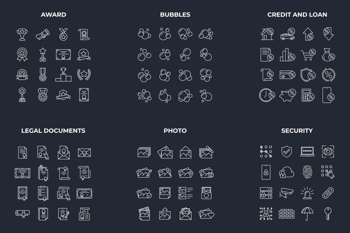 mega collectie icon pack symbool sjabloon voor grafische en webdesign collectie logo vector illustratie